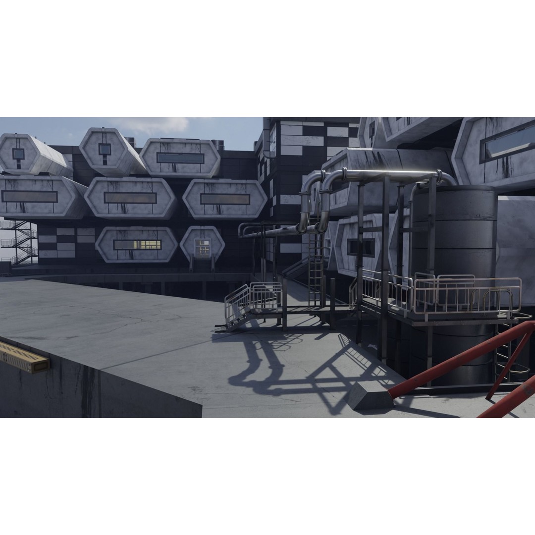 Laboratory 3D Model – Low Poly Architectural Interior with PBR Textures - View 5