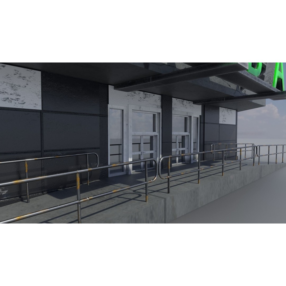 Laboratory 3D Model – Low Poly Architectural Interior with PBR Textures - View 6