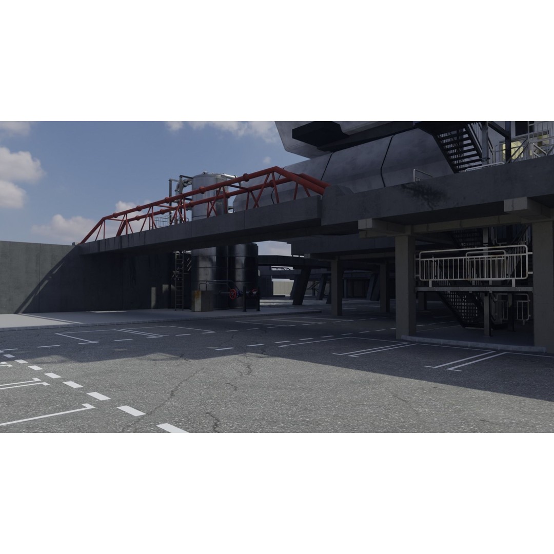 Laboratory 3D Model – Low Poly Architectural Interior with PBR Textures - View 7