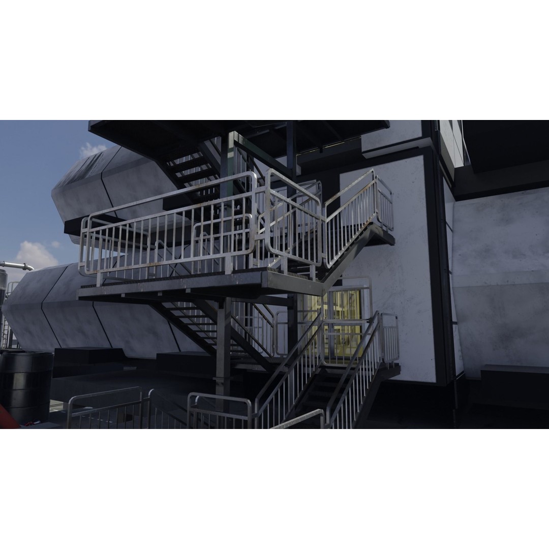 Laboratory 3D Model – Low Poly Architectural Interior with PBR Textures - View 9