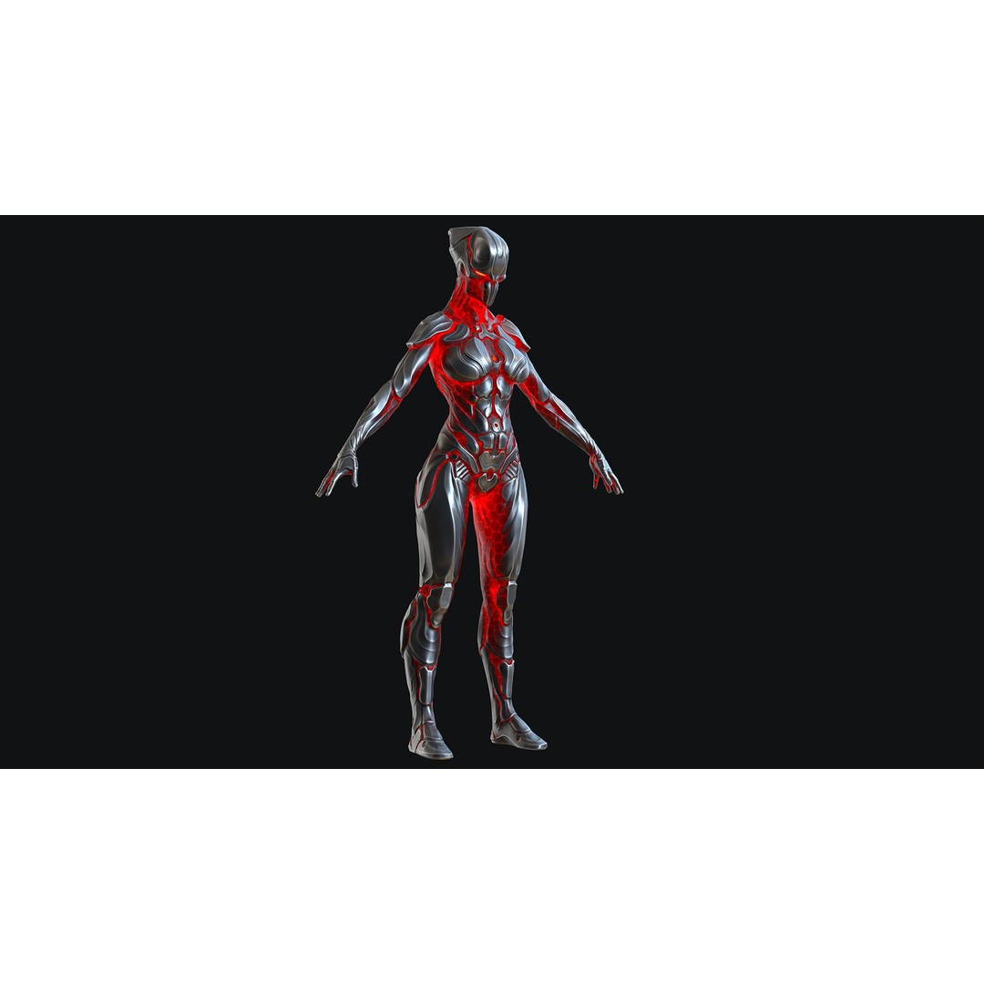 Sci-Fi Robot 3D Model – Low Poly Animated Game Asset, FBX - View 13