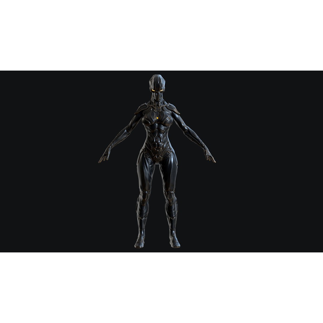 Sci-Fi Robot 3D Model – Low Poly Animated Game Asset, FBX - View 15