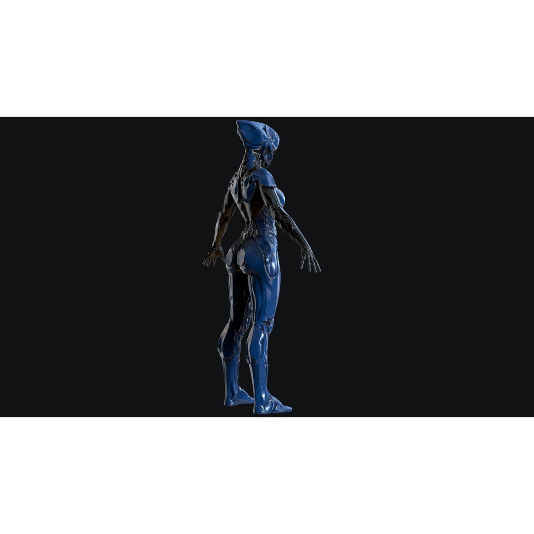 Sci-Fi Robot 3D Model – Low Poly Animated Game Asset, FBX - View 17