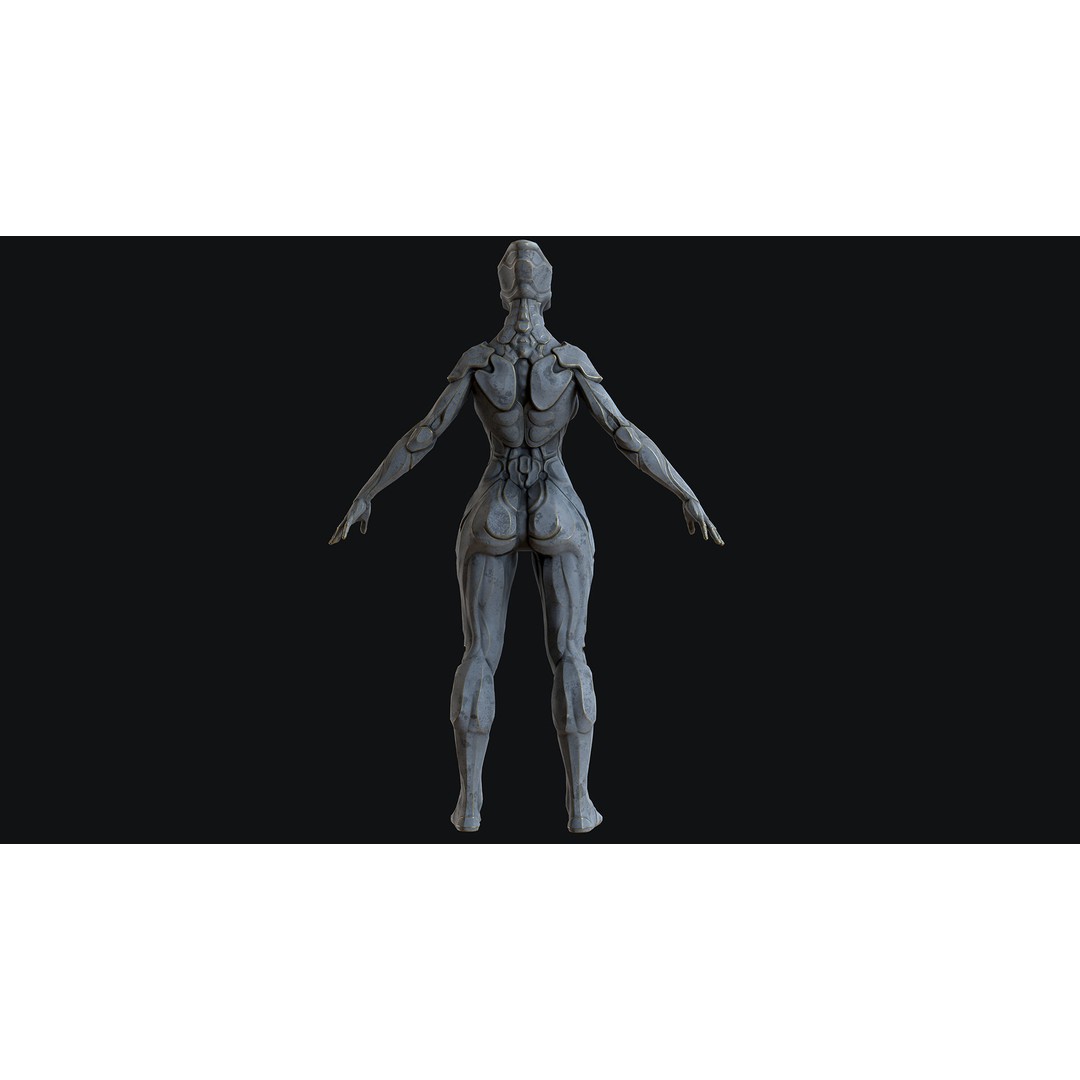 Sci-Fi Robot 3D Model – Low Poly Animated Game Asset, FBX - View 19