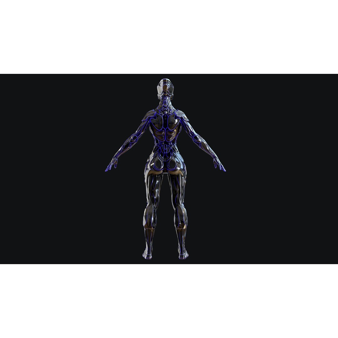 Sci-Fi Robot 3D Model – Low Poly Animated Game Asset, FBX - View 22