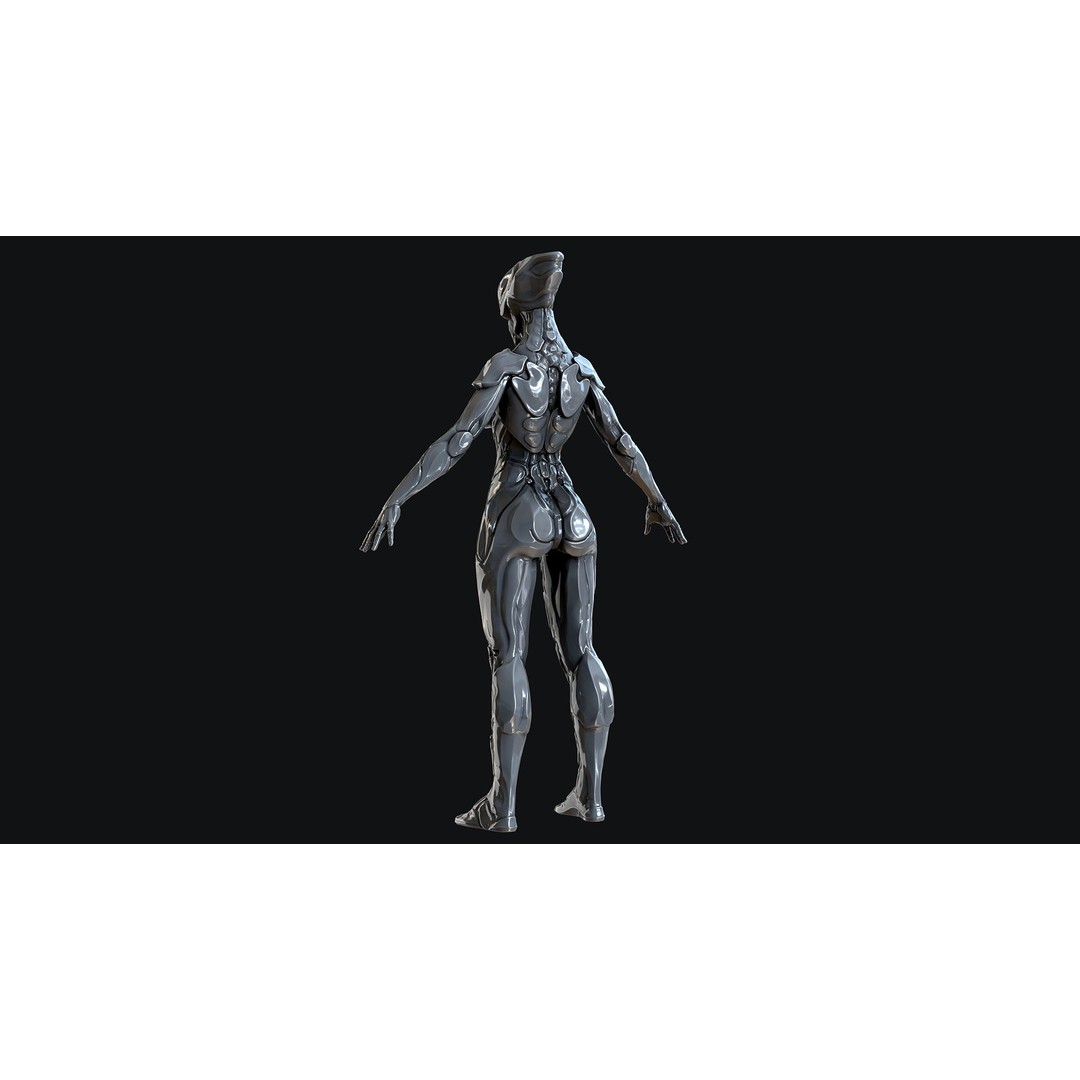 Sci-Fi Robot 3D Model – Low Poly Animated Game Asset, FBX - View 23
