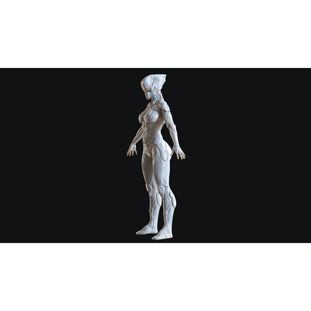 Sci-Fi Robot 3D Model – Low Poly Animated Game Asset, FBX - View 24