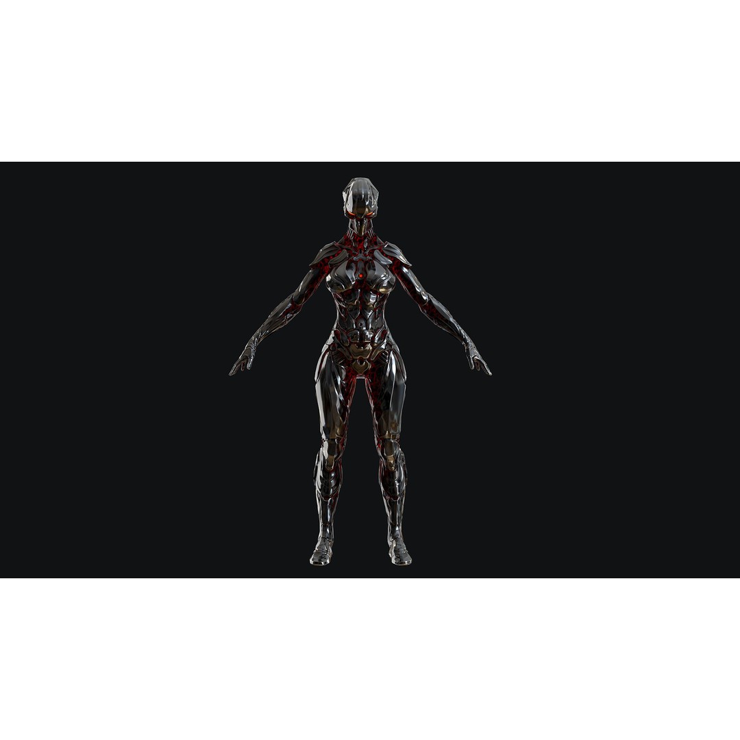 Sci-Fi Robot 3D Model – Low Poly Animated Game Asset, FBX - View 26