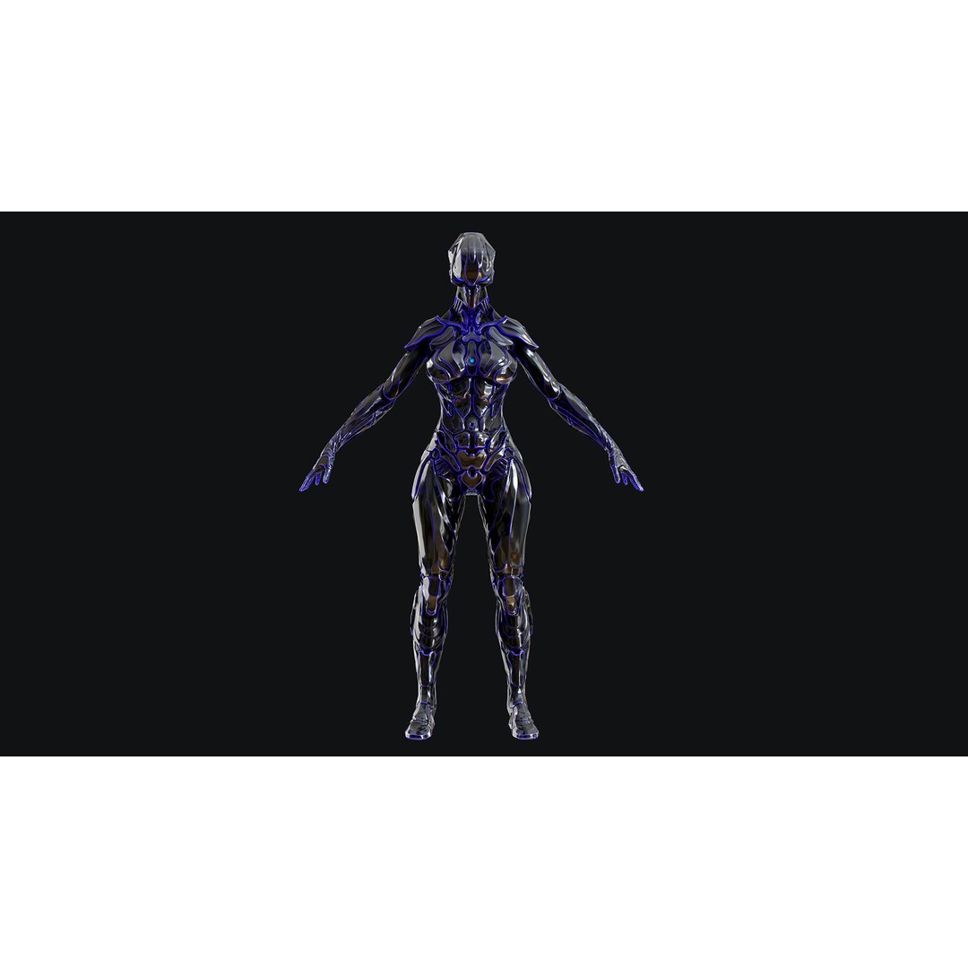 Sci-Fi Robot 3D Model – Low Poly Animated Game Asset, FBX - View 27