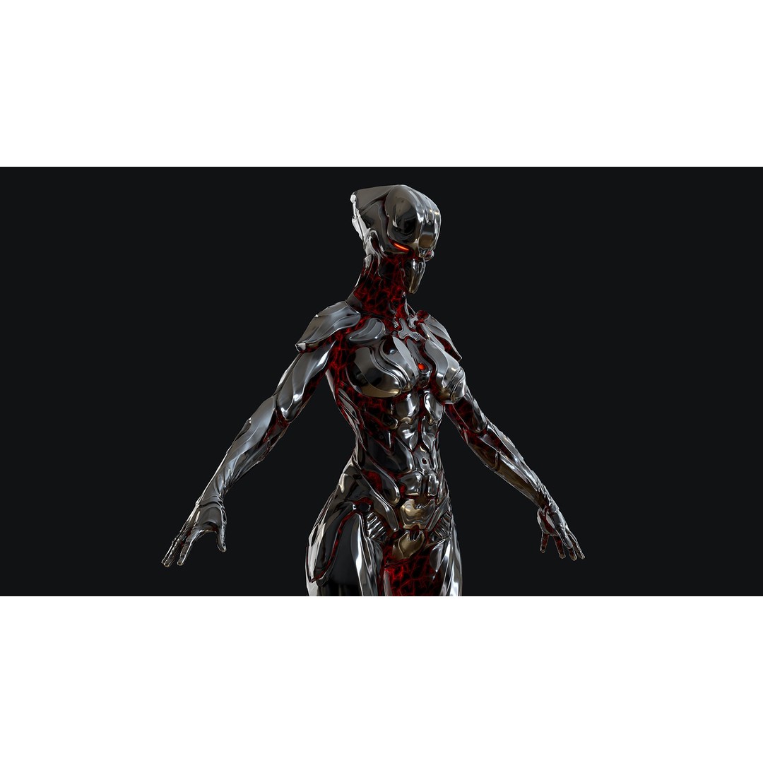 Sci-Fi Robot 3D Model – Low Poly Animated Game Asset, FBX - View 30