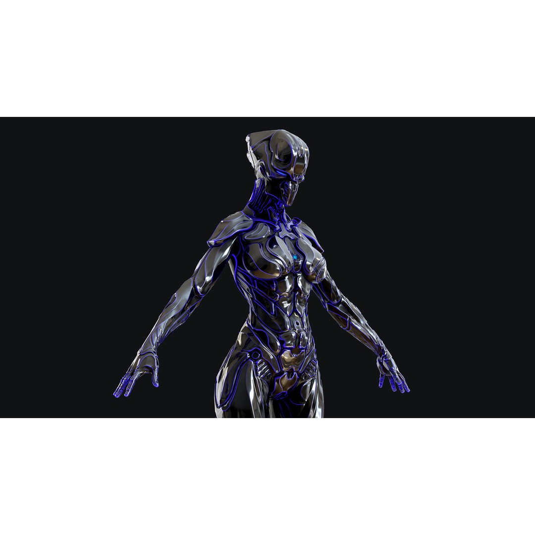 Sci-Fi Robot 3D Model – Low Poly Animated Game Asset, FBX - View 31