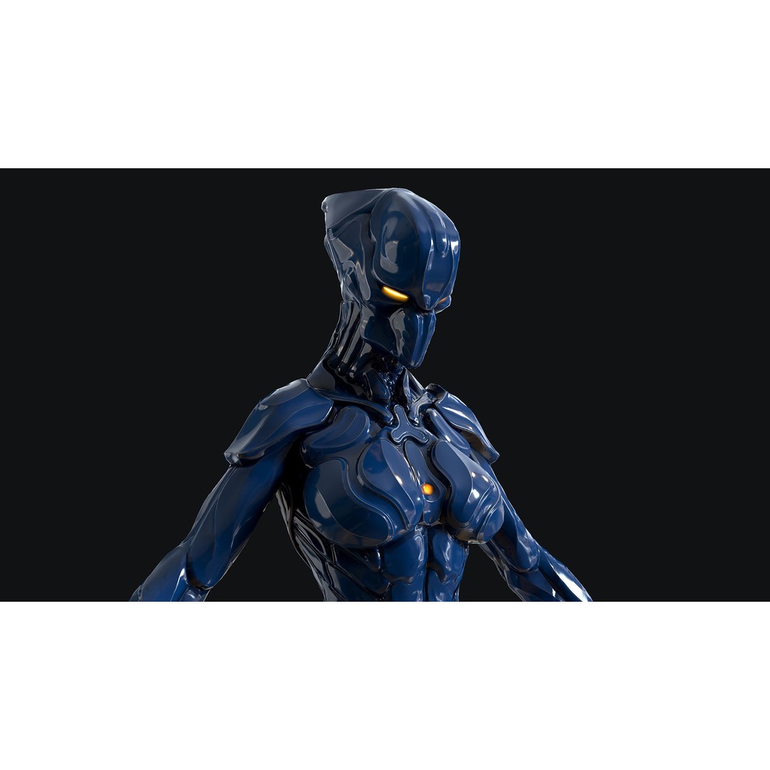 Sci-Fi Robot 3D Model – Low Poly Animated Game Asset, FBX - View 33