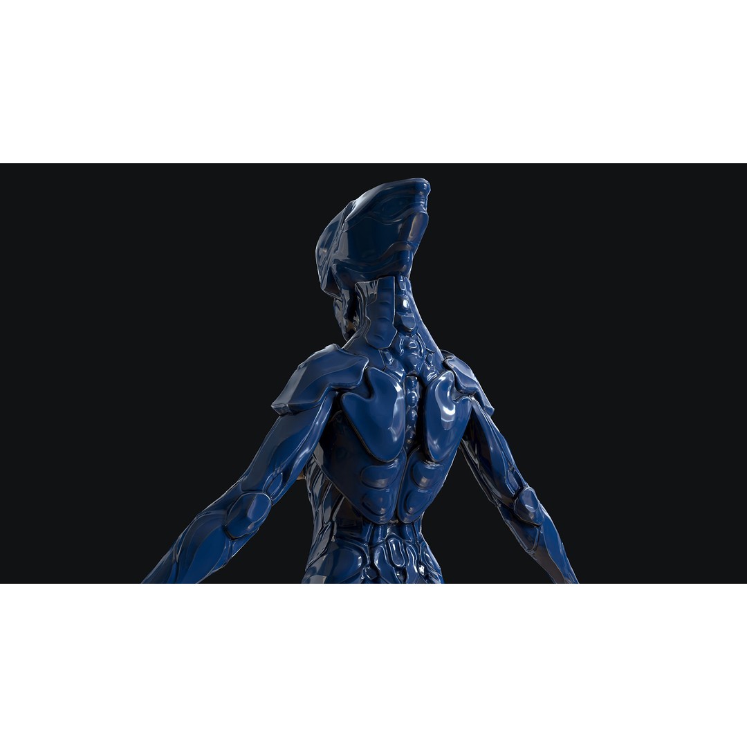 Sci-Fi Robot 3D Model – Low Poly Animated Game Asset, FBX - View 34