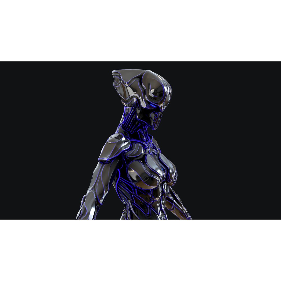 Sci-Fi Robot 3D Model – Low Poly Animated Game Asset, FBX - View 35