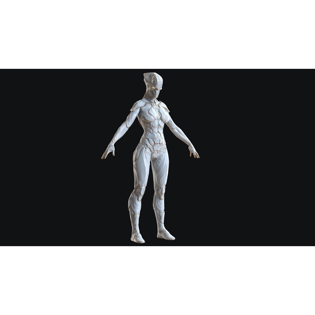 Sci-Fi Robot 3D Model – Low Poly Animated Game Asset, FBX - View 4