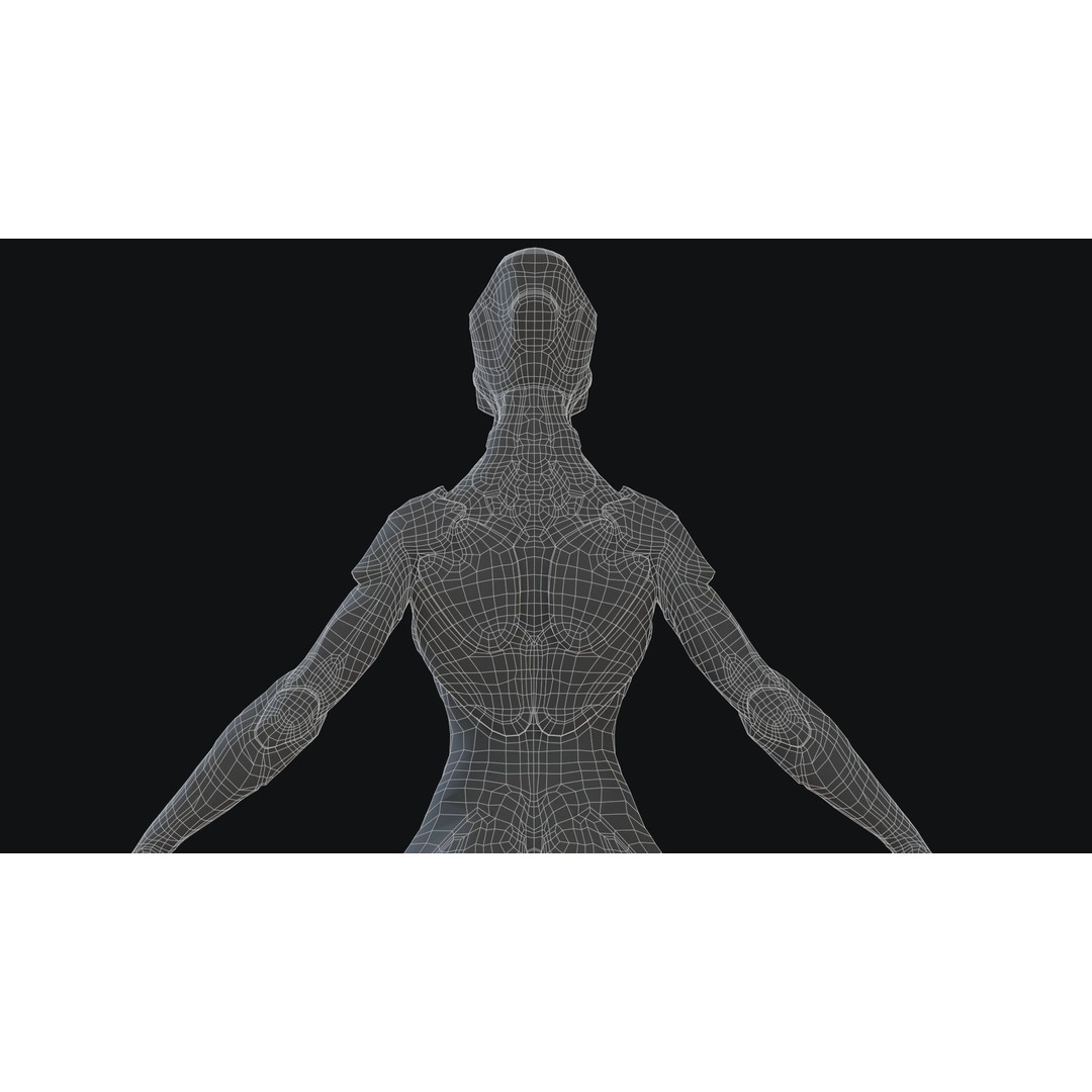 Sci-Fi Robot 3D Model – Low Poly Animated Game Asset, FBX - View 47