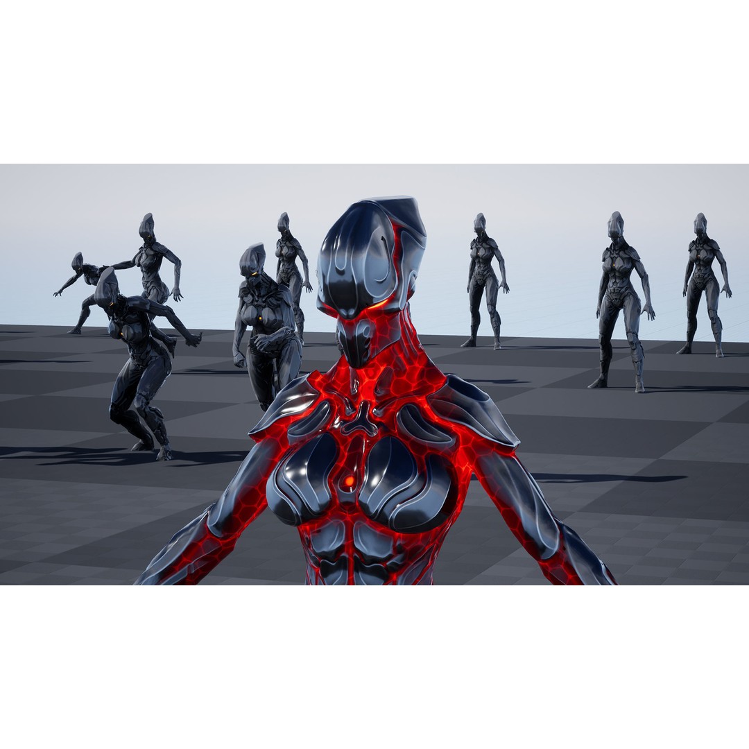 Sci-Fi Robot 3D Model – Low Poly Animated Game Asset, FBX - View 52