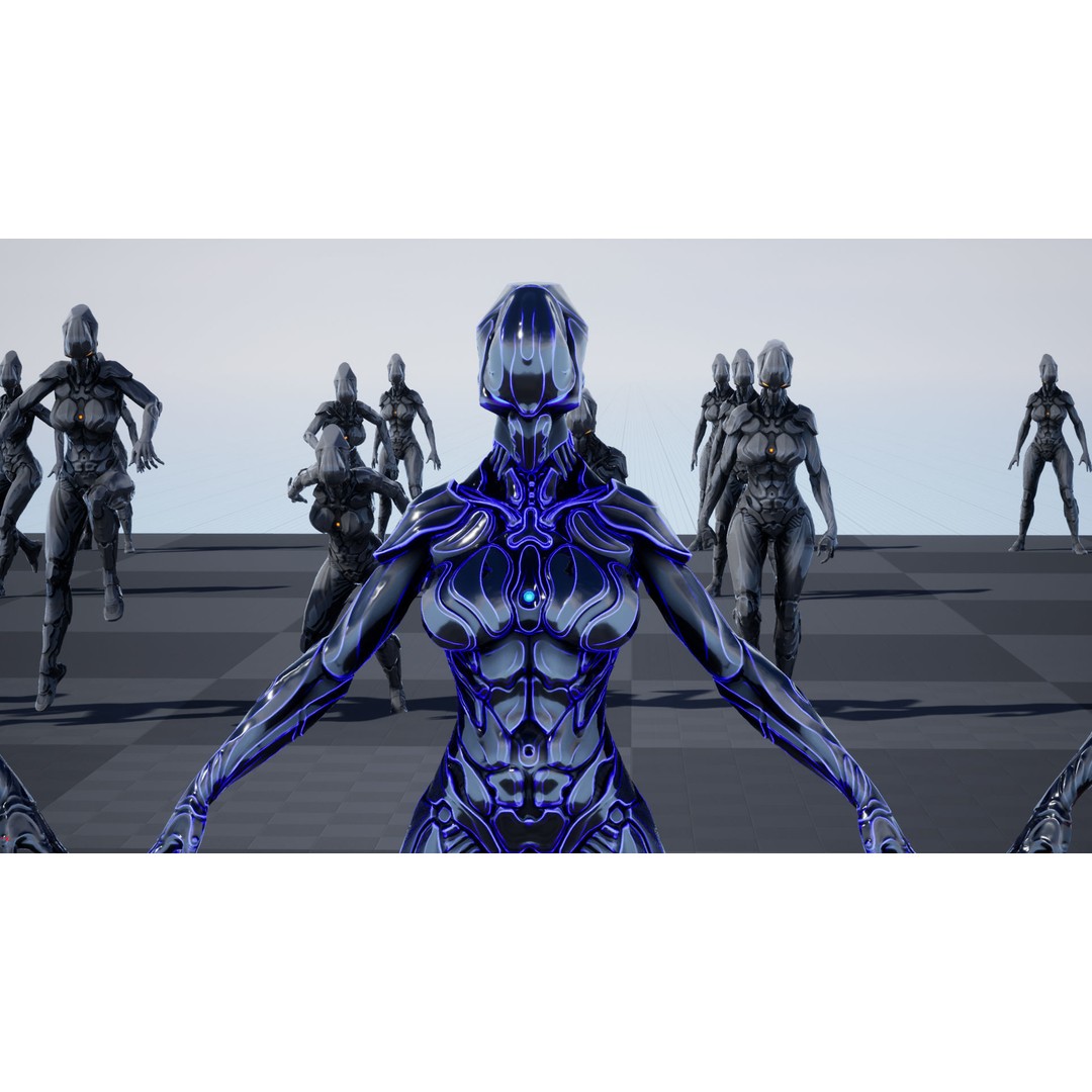 Sci-Fi Robot 3D Model – Low Poly Animated Game Asset, FBX - View 53