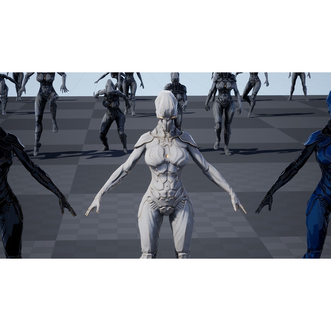 Sci-Fi Robot 3D Model – Low Poly Animated Game Asset, FBX - View 57