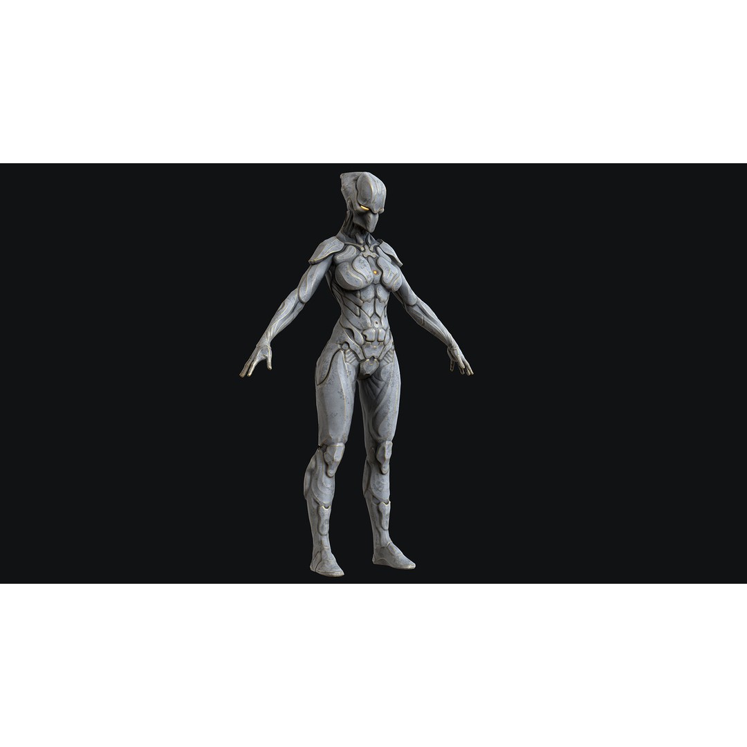 Sci-Fi Robot 3D Model – Low Poly Animated Game Asset, FBX - View 7