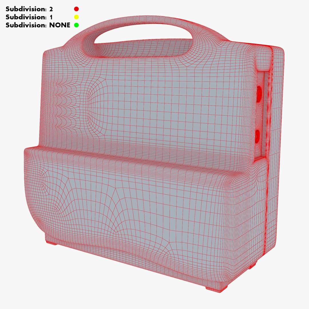 Medical Monitor 3D Model – High Poly PBR Asset, FBX, OBJ