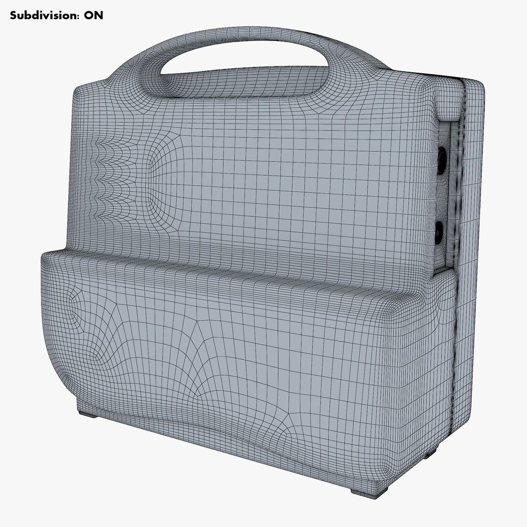 Medical Monitor 3D Model – High Poly PBR Asset, FBX, OBJ - View 15