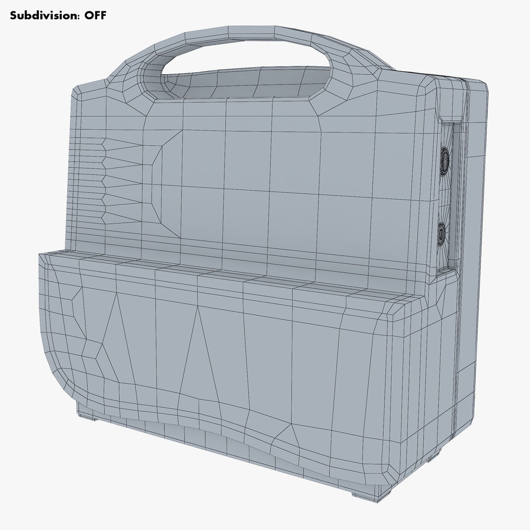 Medical Monitor 3D Model – High Poly PBR Asset, FBX, OBJ - View 16
