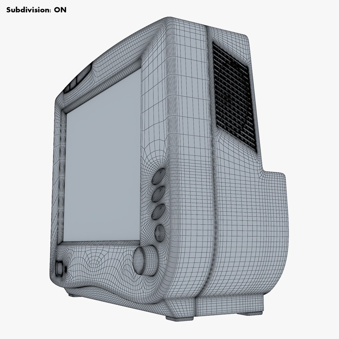 Medical Monitor 3D Model – High Poly PBR Asset, FBX, OBJ - View 21