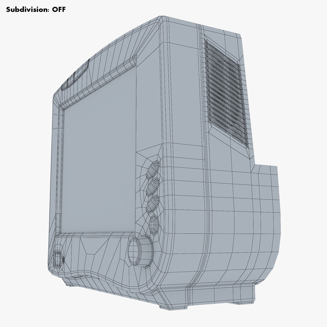 Medical Monitor 3D Model – High Poly PBR Asset, FBX, OBJ - View 22