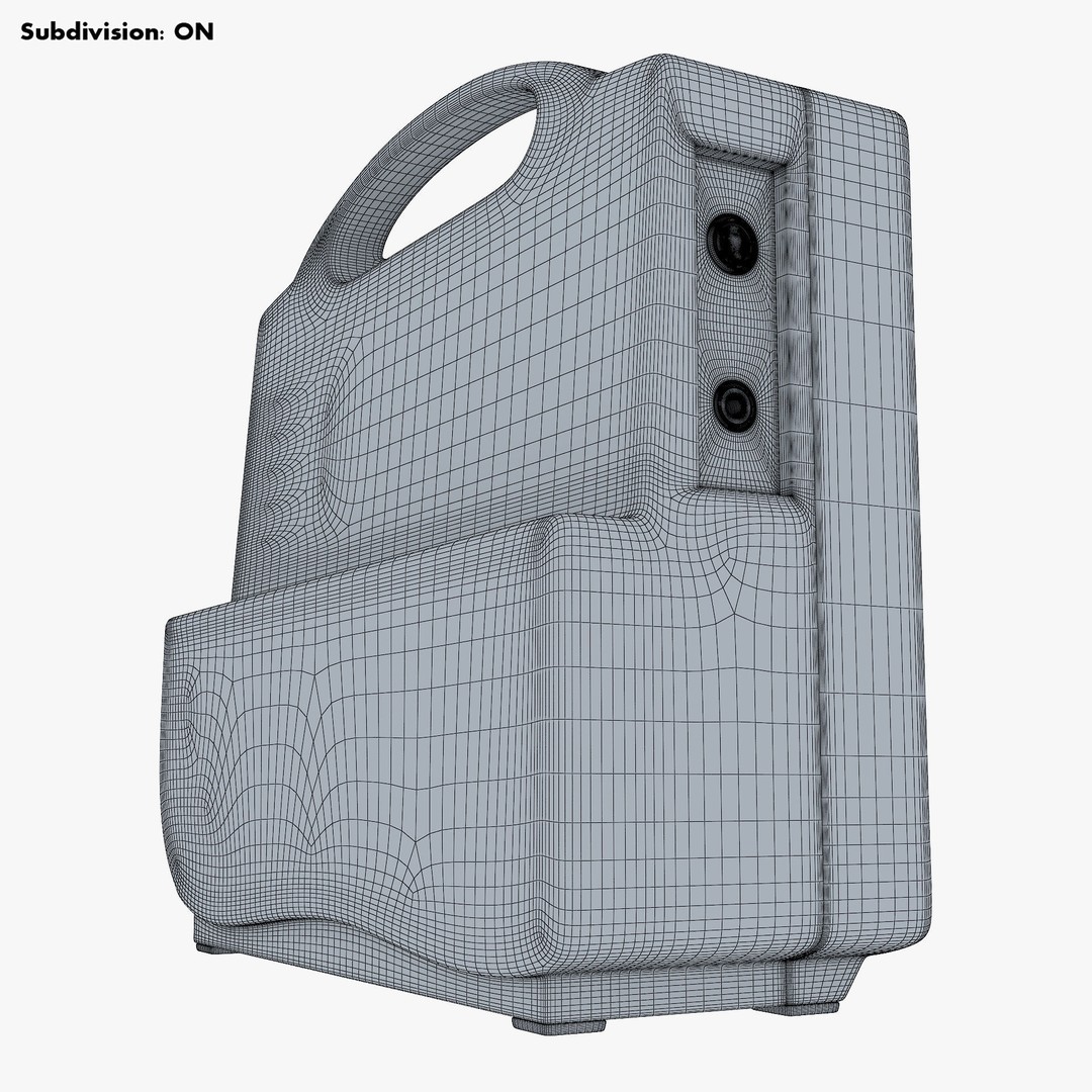 Medical Monitor 3D Model – High Poly PBR Asset, FBX, OBJ - View 23