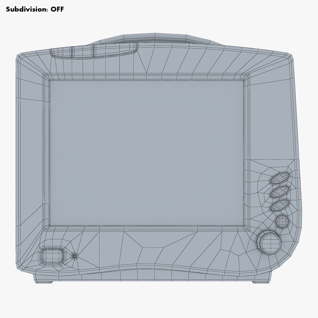 Medical Monitor 3D Model – High Poly PBR Asset, FBX, OBJ - View 26