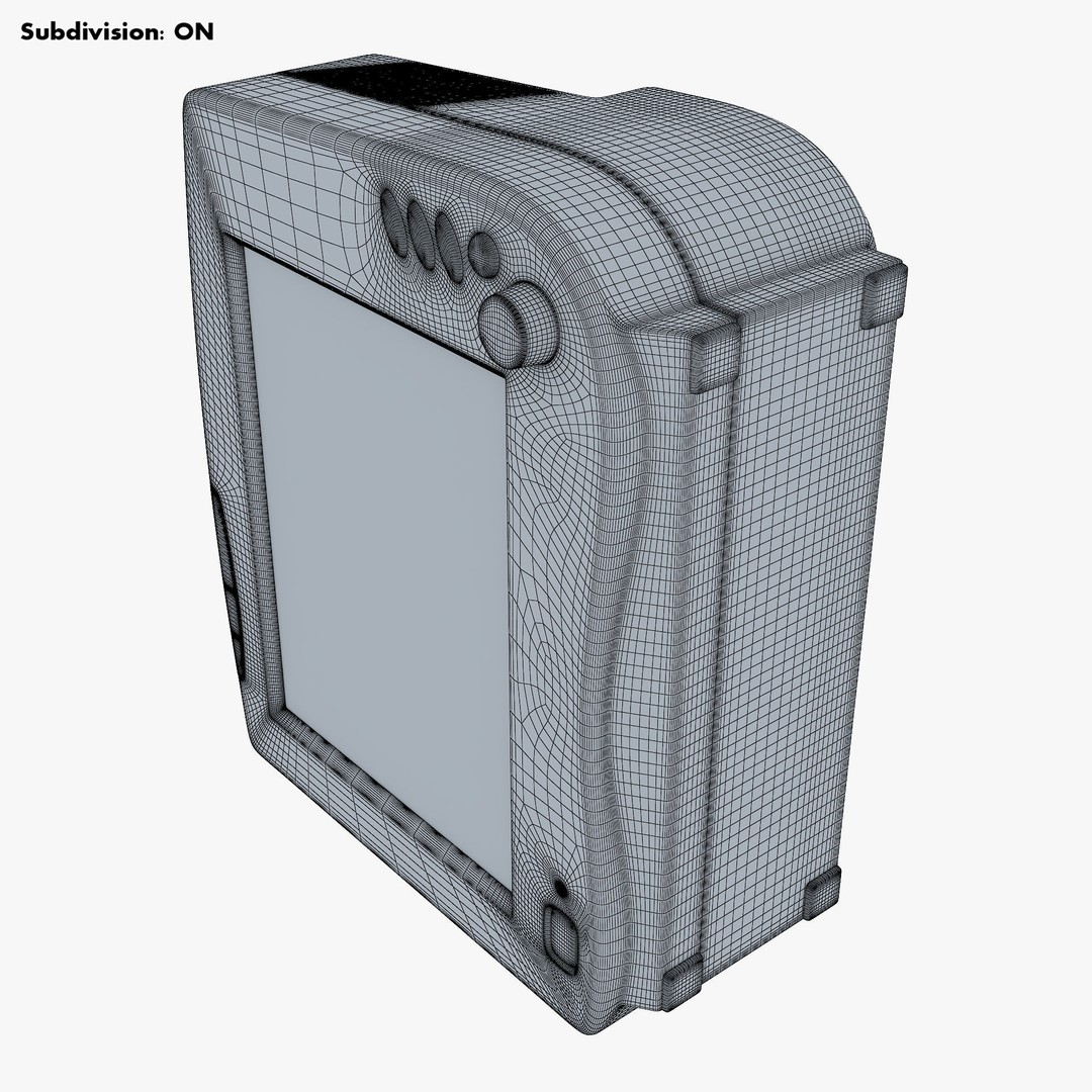 Medical Monitor 3D Model – High Poly PBR Asset, FBX, OBJ - View 31