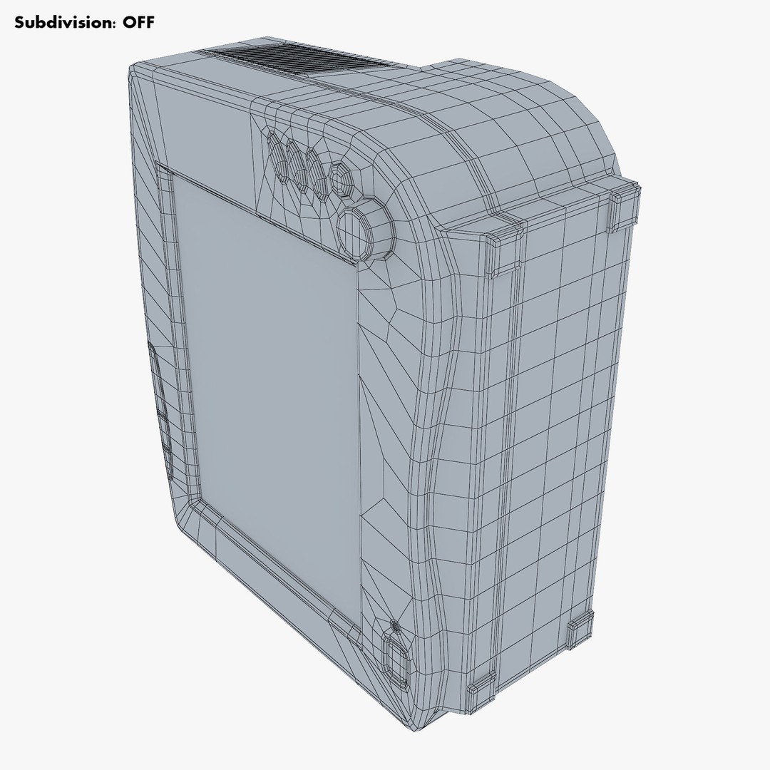 Medical Monitor 3D Model – High Poly PBR Asset, FBX, OBJ - View 32