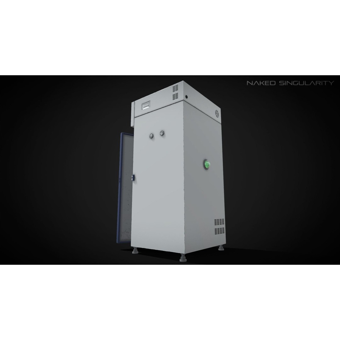 Hot Air Oven 3D Model – Low Poly PBR Laboratory Equipment, FBX - View 6