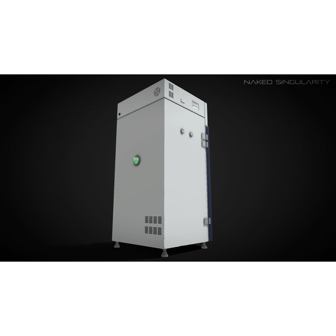 Hot Air Oven 3D Model – Low Poly PBR Laboratory Equipment, FBX - View 7