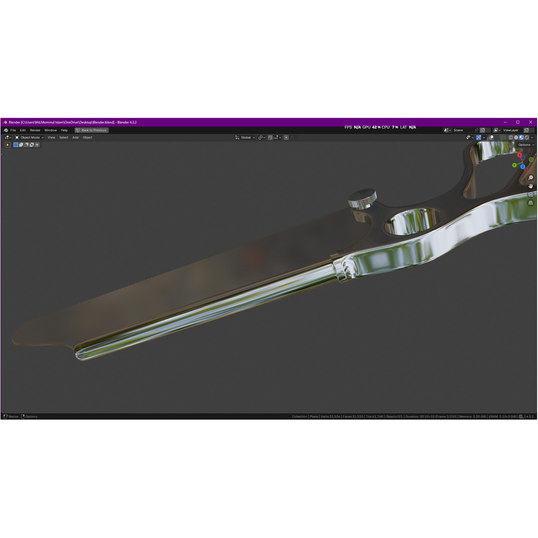 Satterlee Bone Saw 3D Model – High Poly Medical Asset, FBX, OBJ - View 12