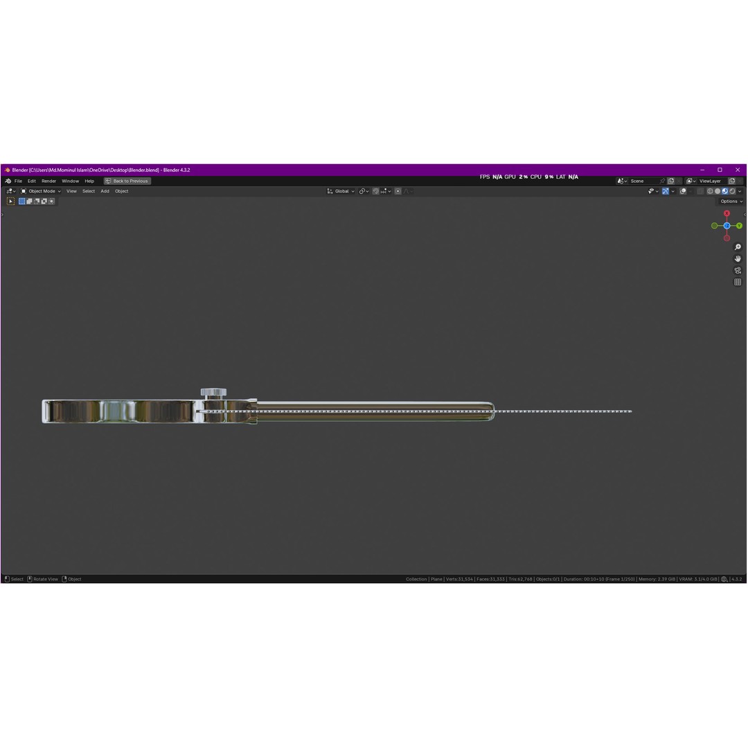 Satterlee Bone Saw 3D Model – High Poly Medical Asset, FBX, OBJ - View 15