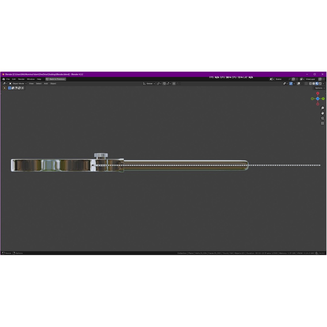 Satterlee Bone Saw 3D Model – High Poly Medical Asset, FBX, OBJ - View 16