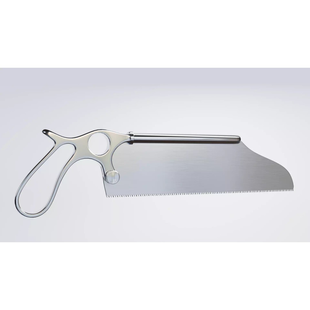 Satterlee Bone Saw 3D Model – High Poly Medical Asset, FBX, OBJ - View 2