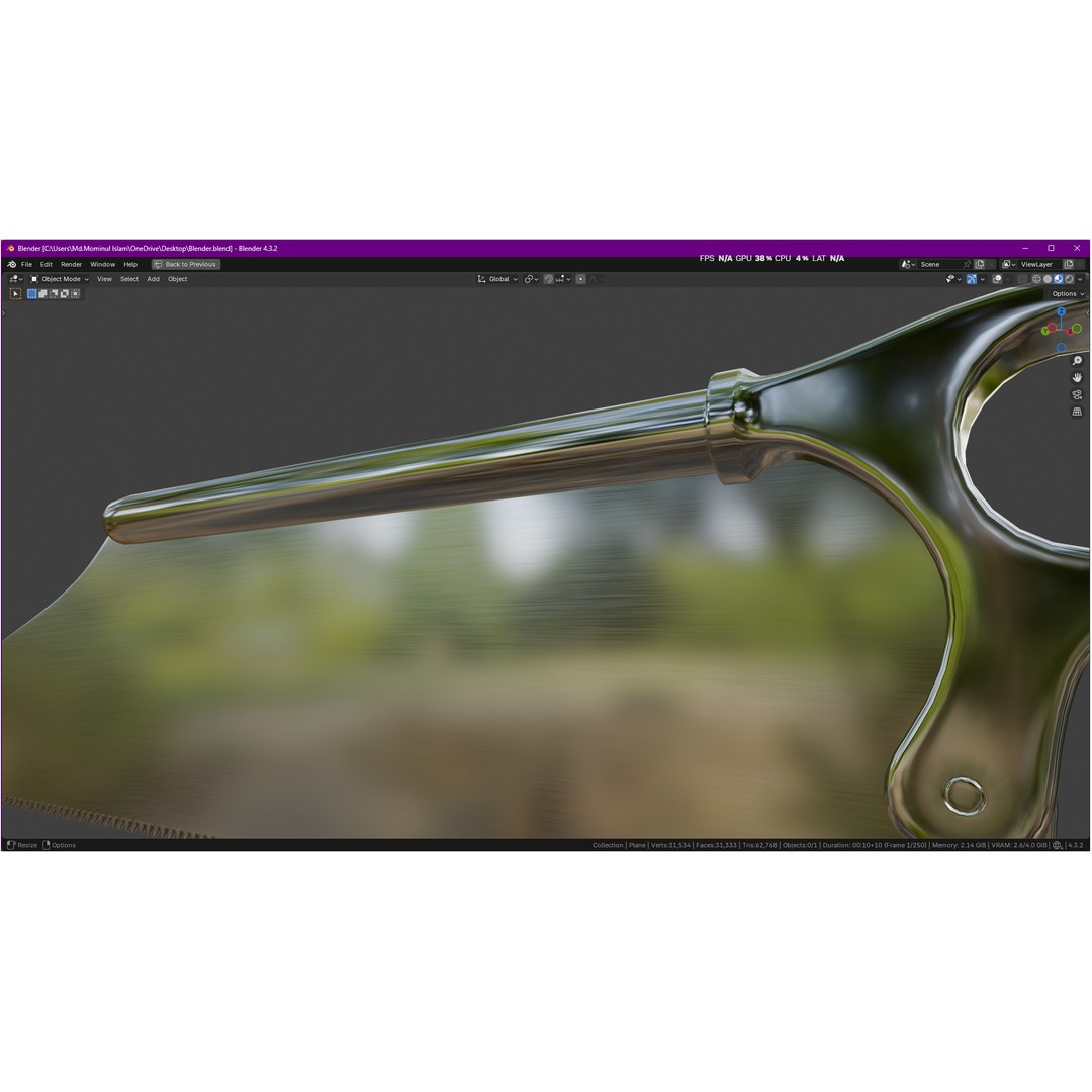 Satterlee Bone Saw 3D Model – High Poly Medical Asset, FBX, OBJ - View 20