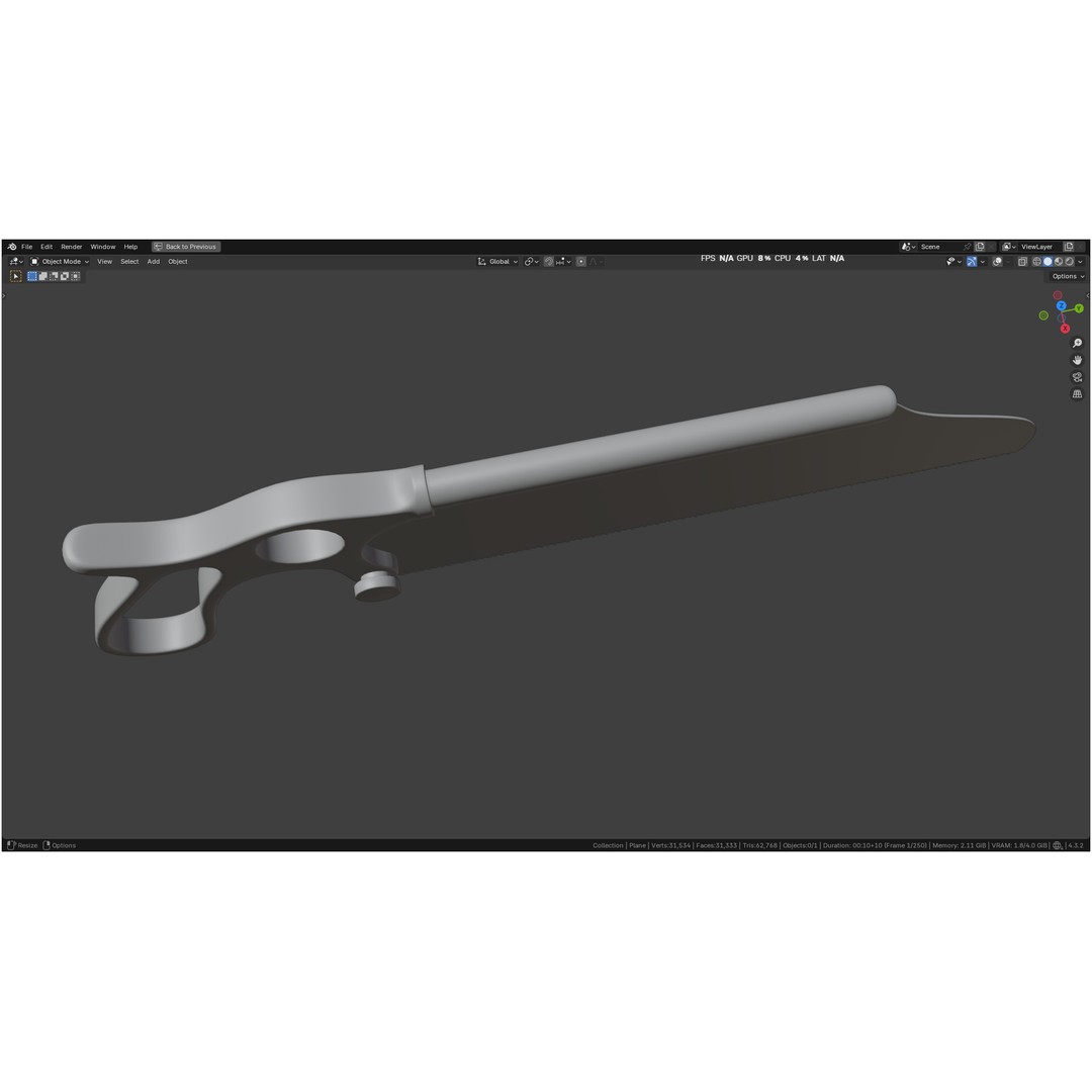 Satterlee Bone Saw 3D Model – High Poly Medical Asset, FBX, OBJ - View 28