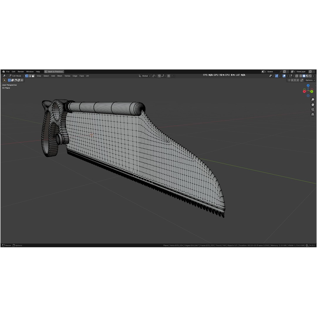 Satterlee Bone Saw 3D Model – High Poly Medical Asset, FBX, OBJ - View 34
