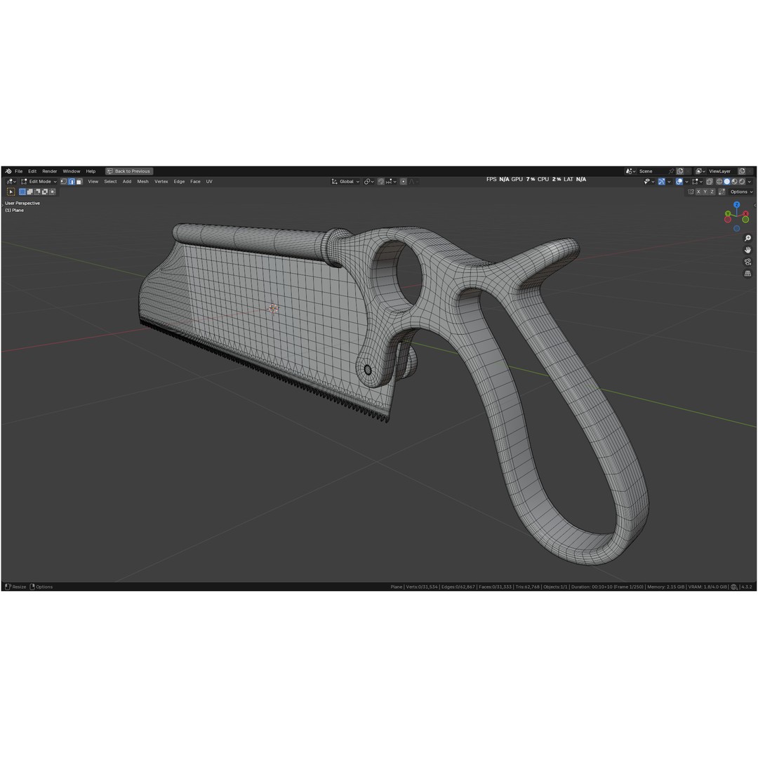 Satterlee Bone Saw 3D Model – High Poly Medical Asset, FBX, OBJ - View 37