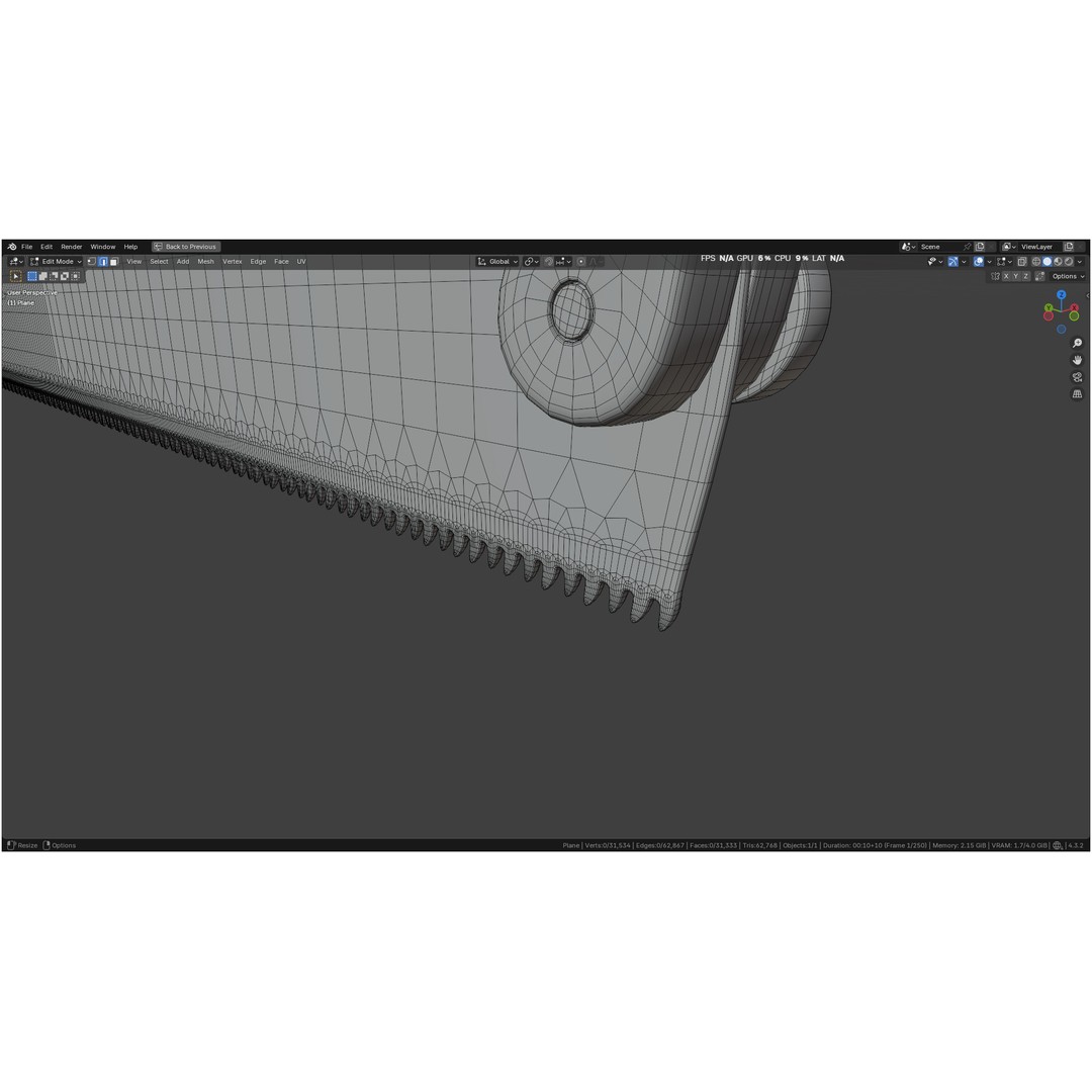 Satterlee Bone Saw 3D Model – High Poly Medical Asset, FBX, OBJ - View 38