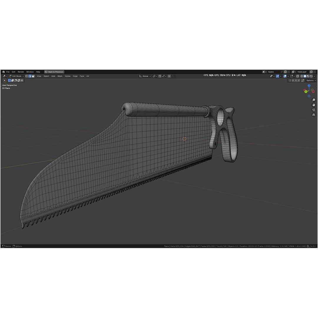 Satterlee Bone Saw 3D Model – High Poly Medical Asset, FBX, OBJ - View 39