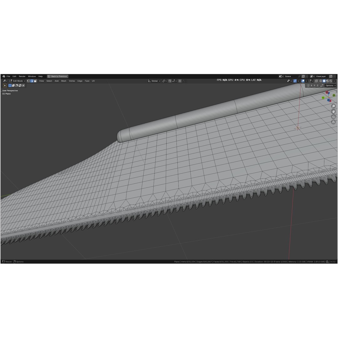 Satterlee Bone Saw 3D Model – High Poly Medical Asset, FBX, OBJ - View 40
