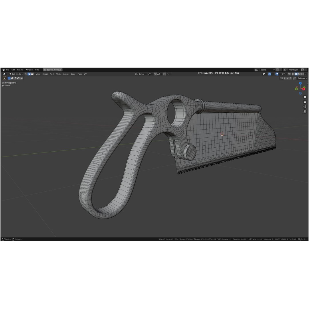 Satterlee Bone Saw 3D Model – High Poly Medical Asset, FBX, OBJ - View 41