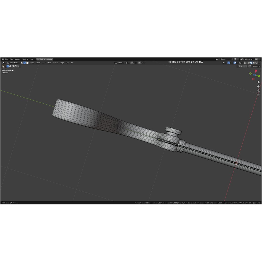 Satterlee Bone Saw 3D Model – High Poly Medical Asset, FBX, OBJ - View 42