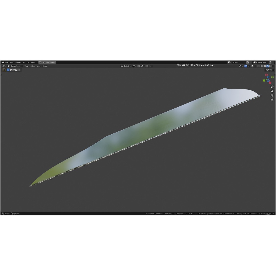 Satterlee Bone Saw 3D Model – High Poly Medical Asset, FBX, OBJ - View 65