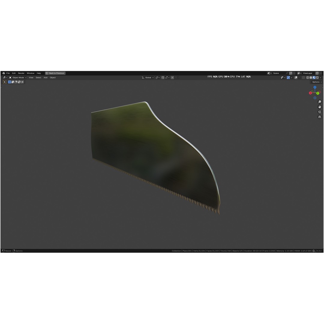 Satterlee Bone Saw 3D Model – High Poly Medical Asset, FBX, OBJ - View 66